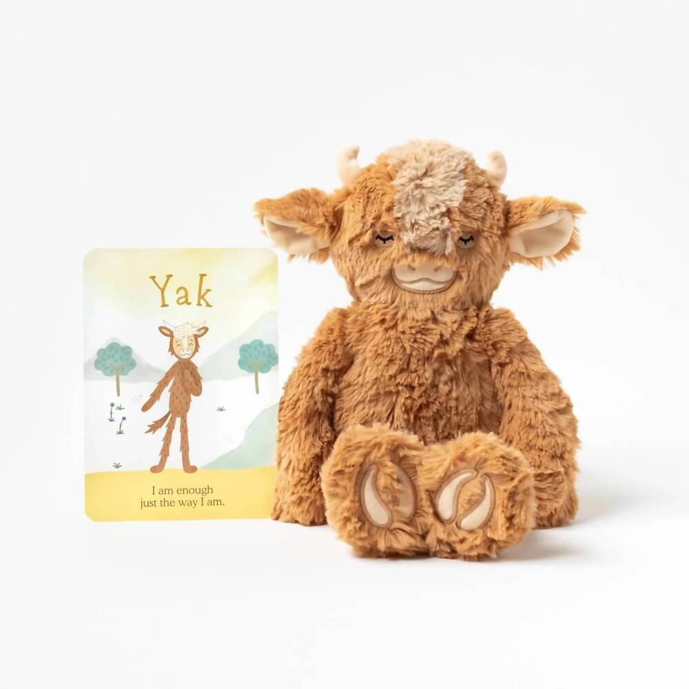 NEW SLUMBERKINS yak plush in brown